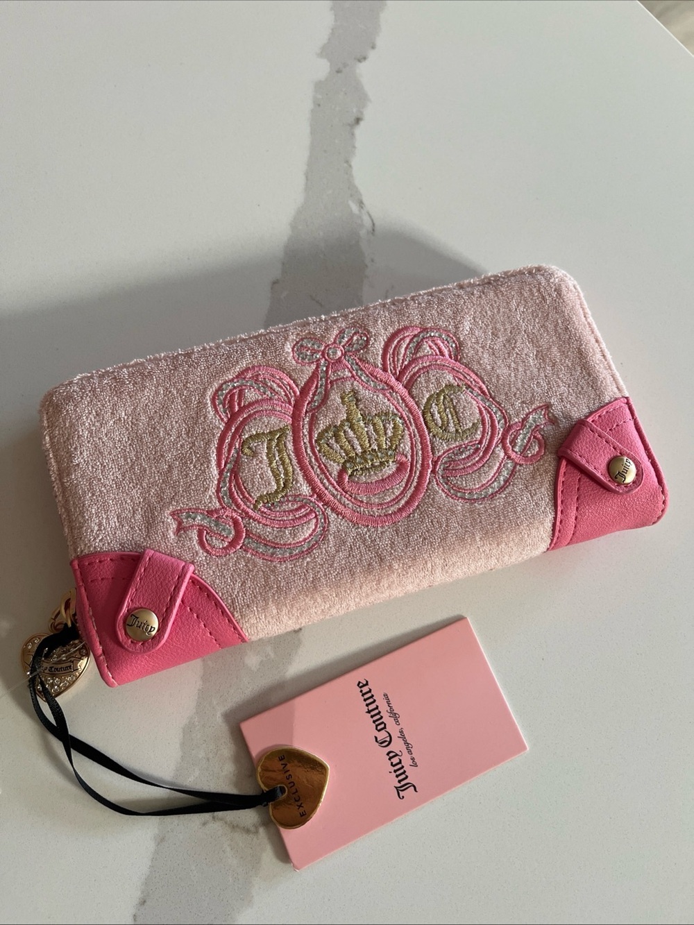 Juicy Couture Viral Pink Crown Wallet